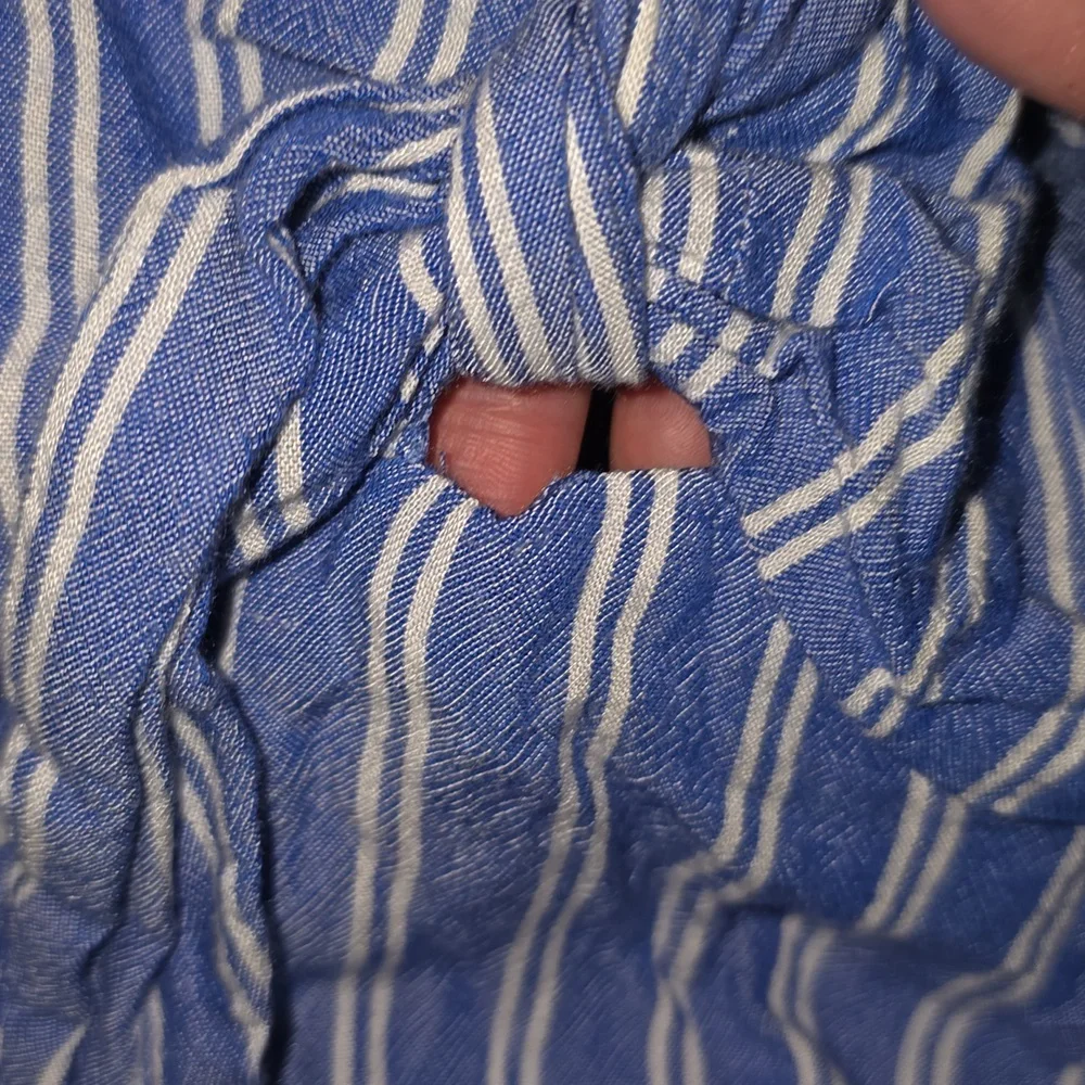Blue and White Striped Romper LILY ROSE - Picture 3 of 7
